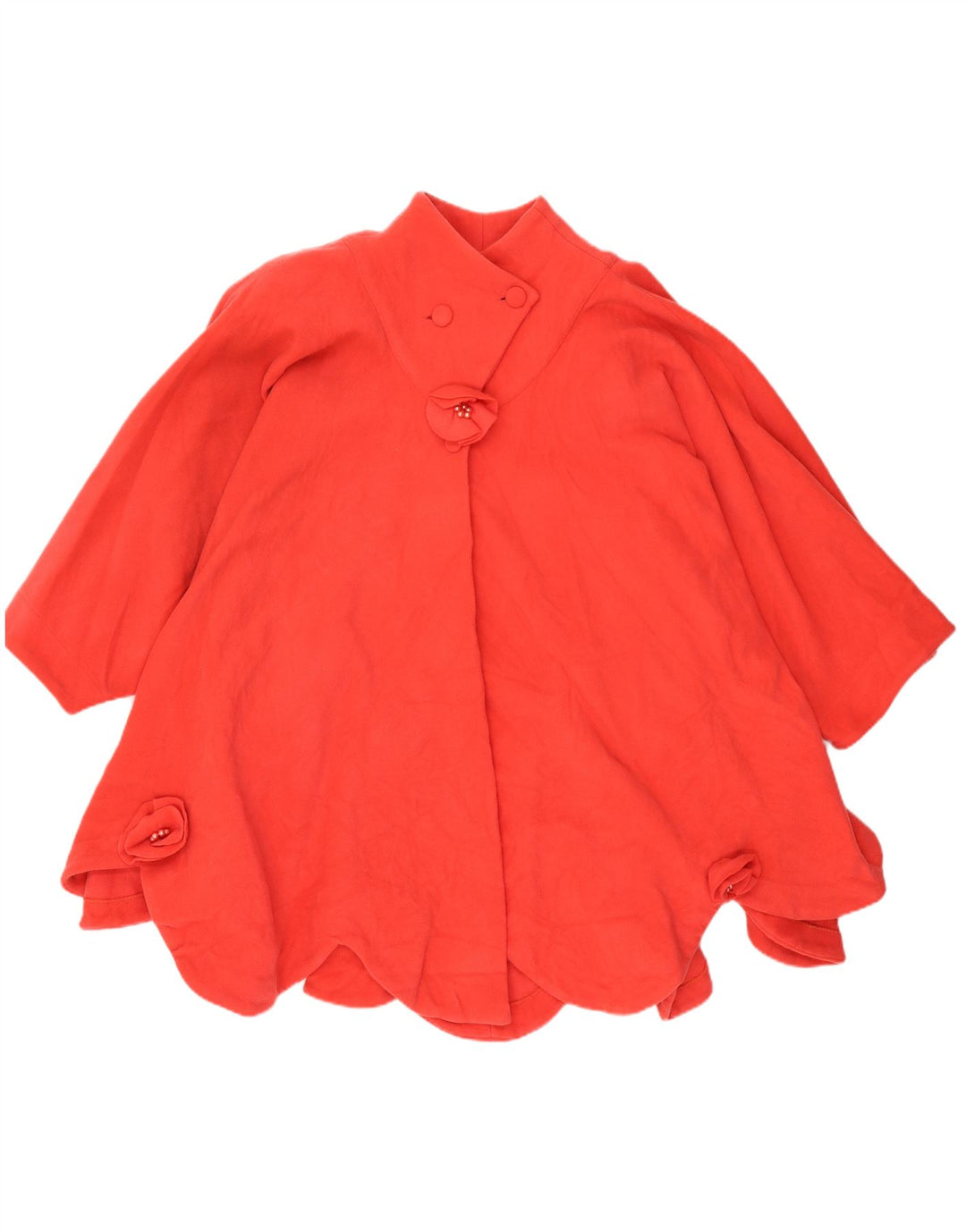 Vintage Γυναικείο Παλτό Poncho UK 20 2XL Κόκκινο