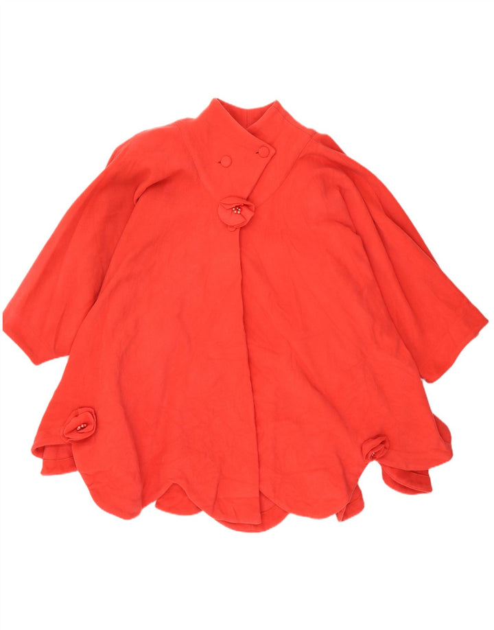 Vintage Γυναικείο Παλτό Poncho UK 20 2XL Κόκκινο