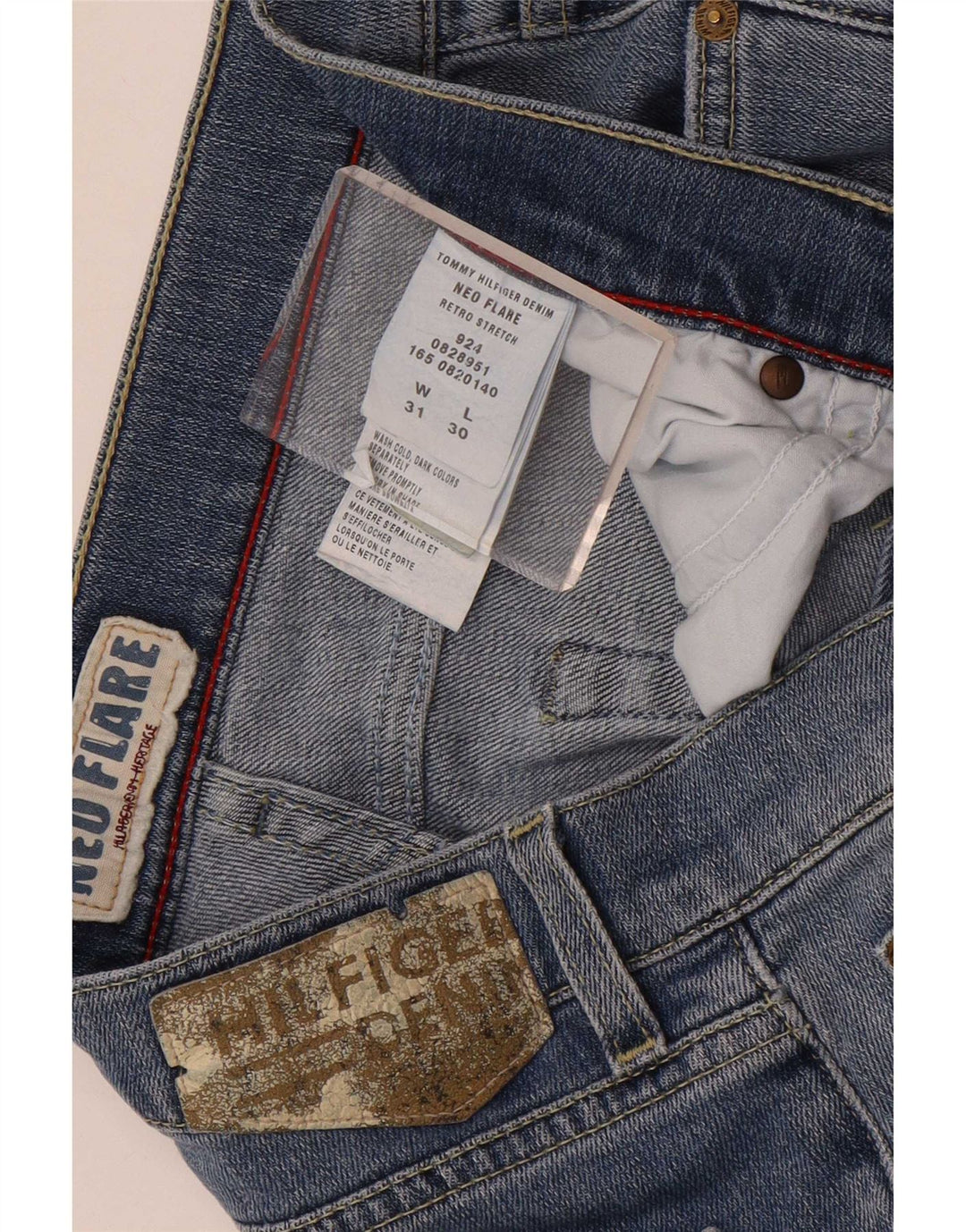 Tommy Hilfiger γυναικείο τζιν με φλάντζα W31 L30 μπλε βαμβακερό
