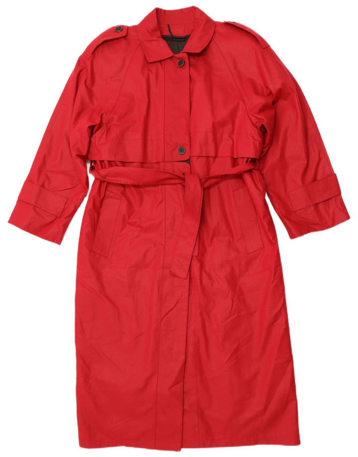 LONDON FOG Γυναικεία καμπαρντίνα υπερμεγέθη US 4 Small Pink Polyester