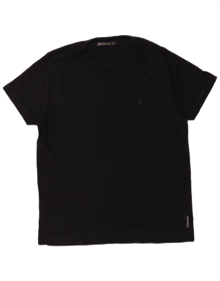 Ανδρικό T-Shirt French Connection Top XL Navy Blue Cotton