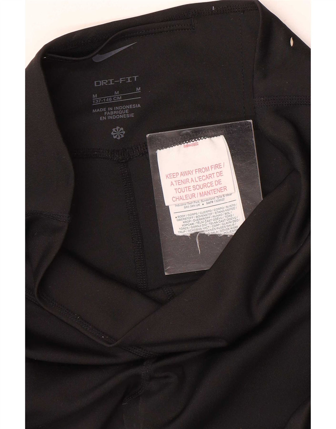 Κολάν Nike Girls Dri Fit 10-11 ετών μεσαίο μαύρο πολυεστέρα