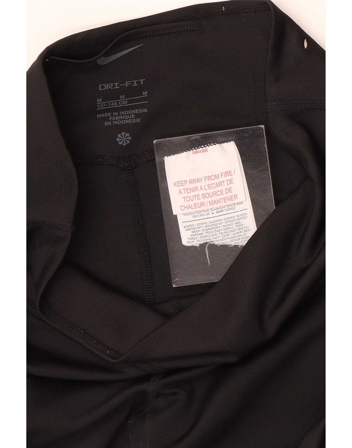 Κολάν Nike Girls Dri Fit 10-11 ετών μεσαίο μαύρο πολυεστέρα