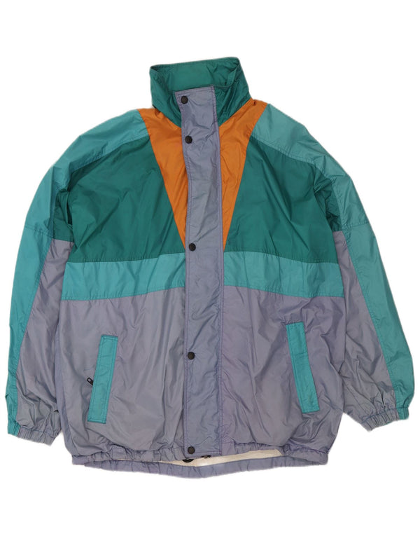 Ανδρικό μπουφάν βροχής με κουκούλα O'Kief UK 40 Large Green Colourblock