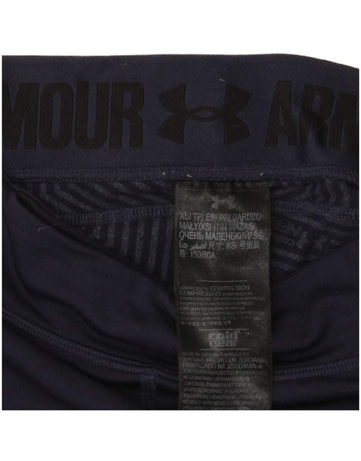 Under Armour Γυναικείο κολάν UK 4 XS Navy Blue Colorblock Πολυεστέρας