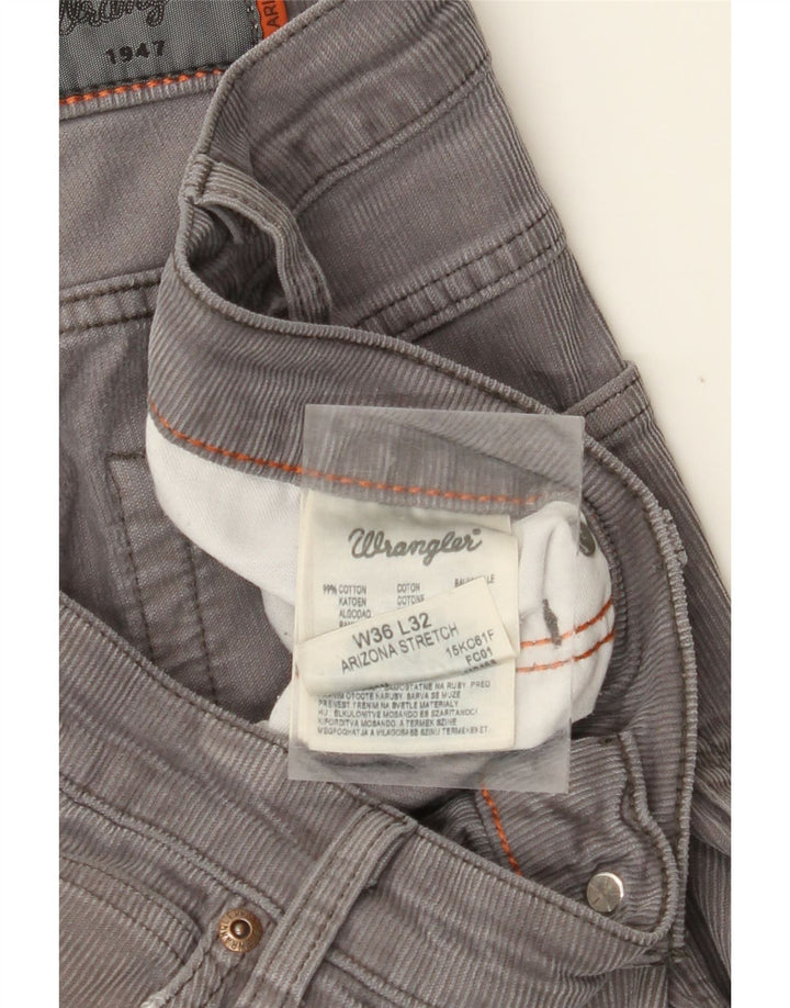 WRANGLER Ανδρικό παντελόνι Arizona Stretch ίσιο κοτλέ W36 L32 Γκρι