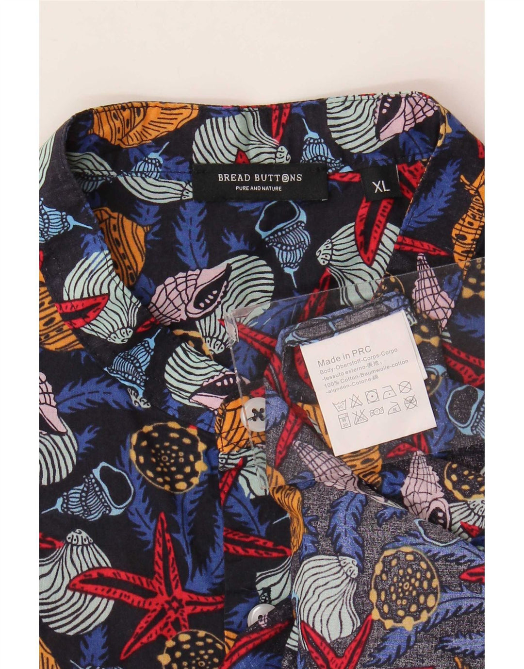 Ανδρικό πουκάμισο Bread & Buttons XL Πολύχρωμο Animal Print Βαμβακερό