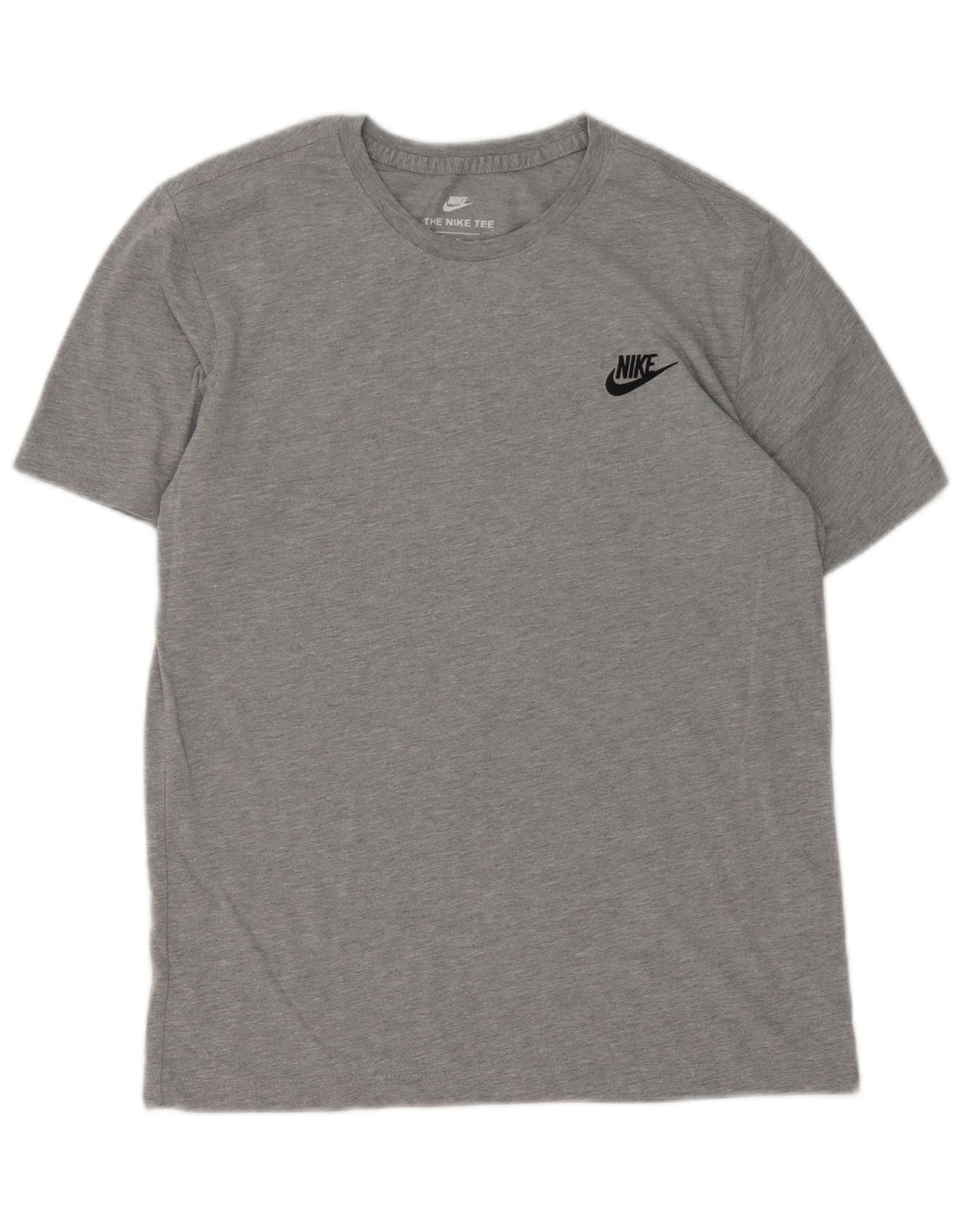 Ανδρικό μπλουζάκι Nike με κοψί, μεσαίο γκρι βαμβακερό μπλουζάκι