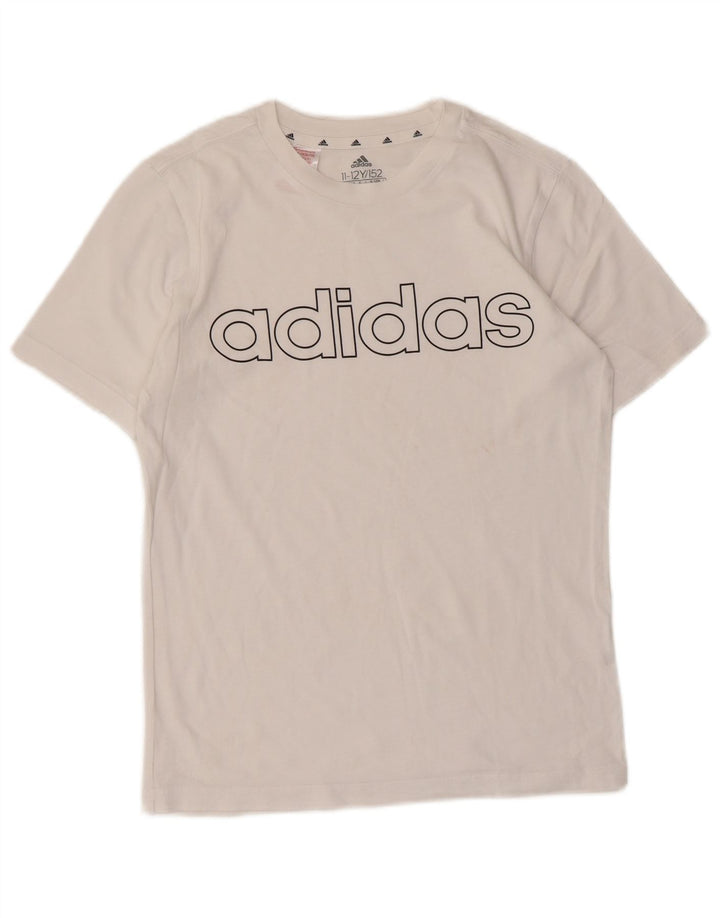 Adidas Boys Graphic T-Shirt Top 11-12 Years Λευκό