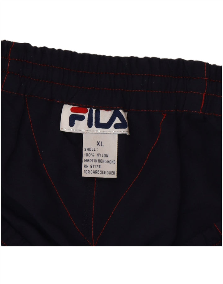 Ανδρικό αθλητικό σορτς Fila XL Navy Blue Nylon