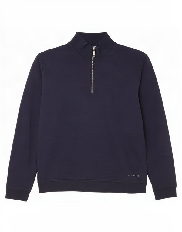 Ανδρικό φούτερ με φερμουάρ Ted Baker, Jumper Μέγεθος 3, Βαμβακερό μπλε ναυτικό