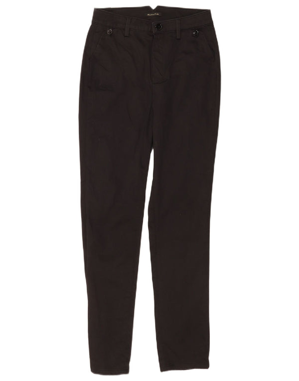 Massimo Dutti Γυναικείο Skinny παντελόνι Chino EU 34 2XS W24 L28 Μαύρο