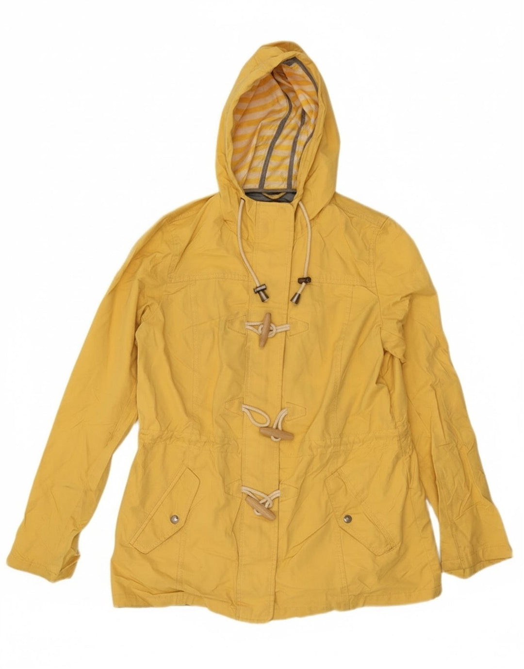 Γυναικείο Utility Jacket με κουκούλα Fat Face UK 12 Medium Yellow Polyester