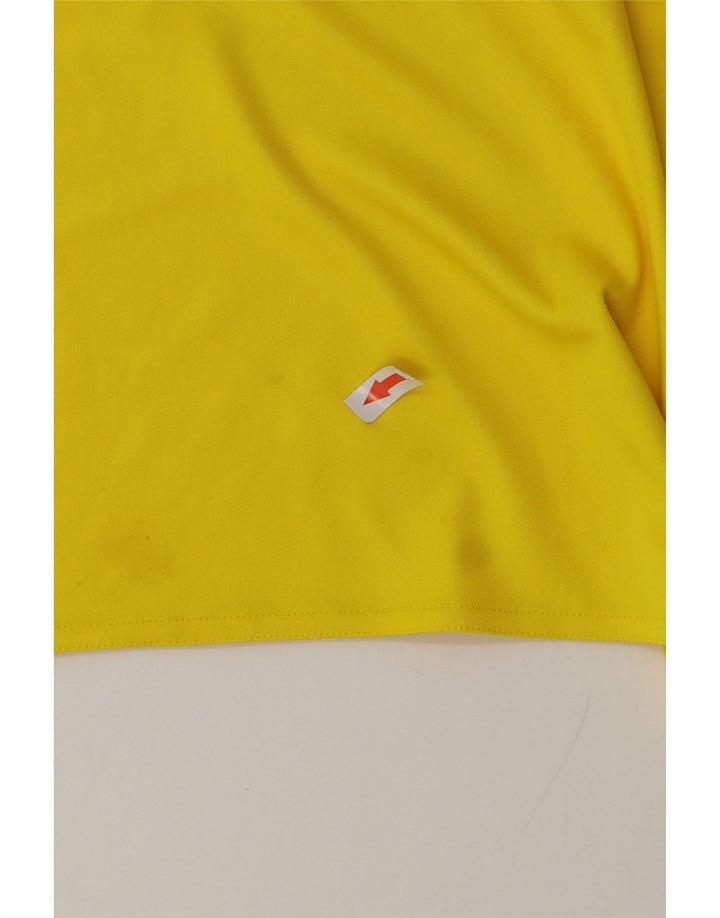 Ανδρικό γραφικό T-Shirt Adidas Climalite Τοπ μεσαίου κίτρινου πολυεστέρα