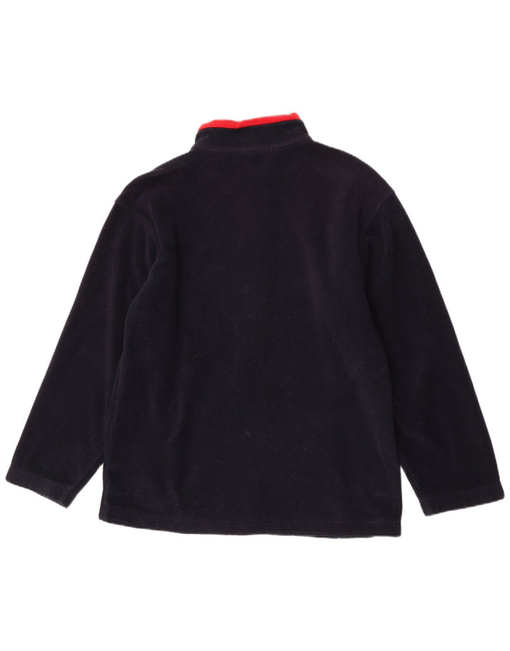 Marks & Spencer Ανδρικό Fleece Jacket UK 36 Small Navy Blue Colourblock