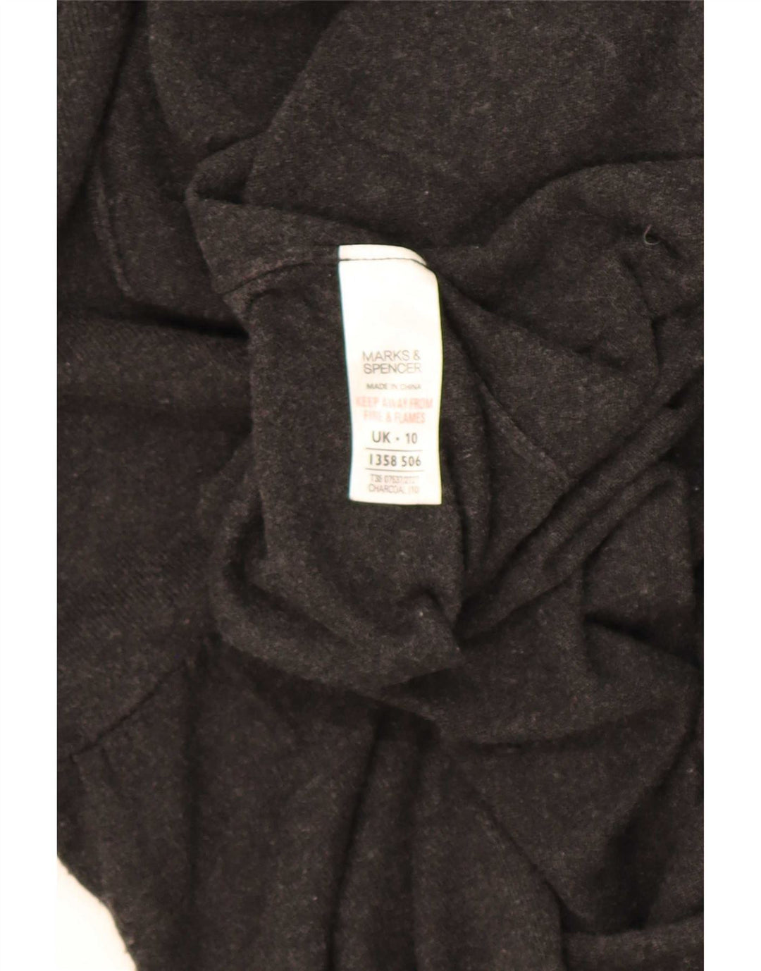Marks & Spencer Γυναικείο πουλόβερ Longline Cardigan UK 10 Small Grey Viscose