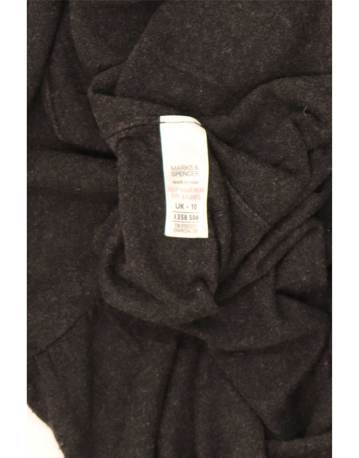 Marks & Spencer Γυναικείο πουλόβερ Longline Cardigan UK 10 Small Grey Viscose