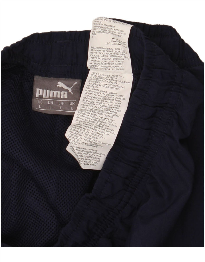 Ανδρική αθλητική φόρμα PUMA Παντελόνι μεγάλο μπλε ναυτικό πολυεστέρα