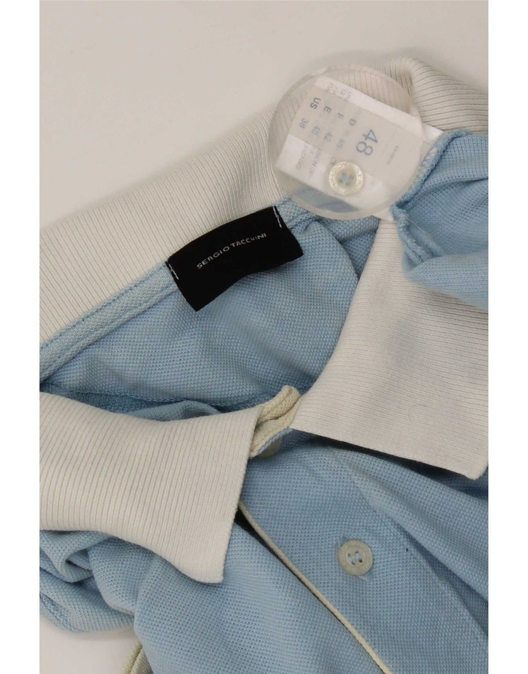 Sergio Tacchini Ανδρικό μπλουζάκι πόλο IT 48, μεσαίο μπλε χρώμα, βαμβακερό