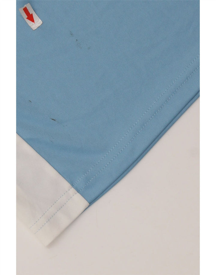 Ανδρικό γραφικό T-shirt Adidas Climalite Top Small Blue Colorblock Πολυεστέρας