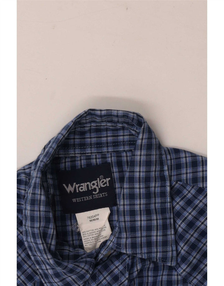 Ανδρικό κοντομάνικο πουκάμισο Wrangler, μεσαίο μπλε ναυτικό, βαμβακερό