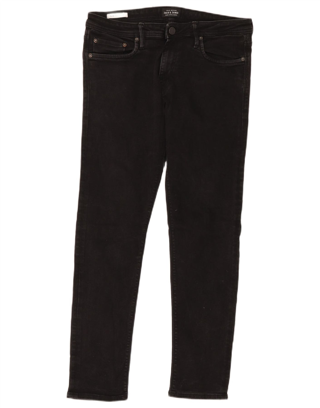 Jack & Jones Ανδρικό Τζιν GLENN Slim W32 L30 Μαύρο βαμβακερό