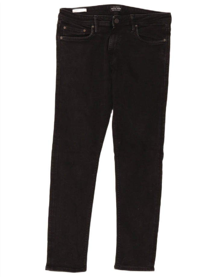 Jack & Jones Ανδρικό Τζιν GLENN Slim W32 L30 Μαύρο βαμβακερό