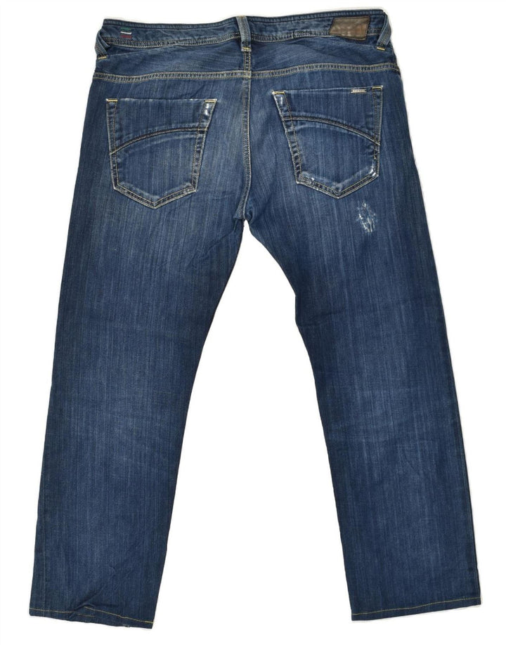 DIESEL Mens Slammer Distressed Straight Jeans W33 L27  Blue Cotton | Vintage Diesel | Thrift | Second-Hand Diesel | Used Clothing | Messina Hembry 