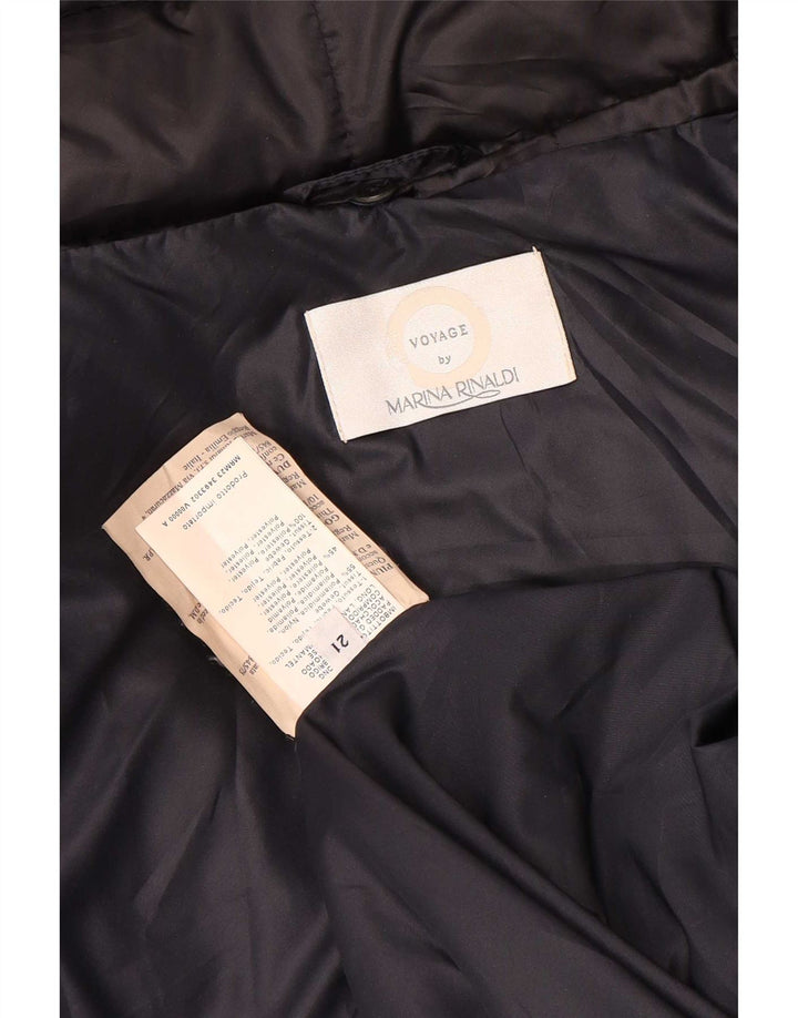 Marina Rinaldi Γυναικείο παλτό Voyage 21 Medium Navy Blue Nylon