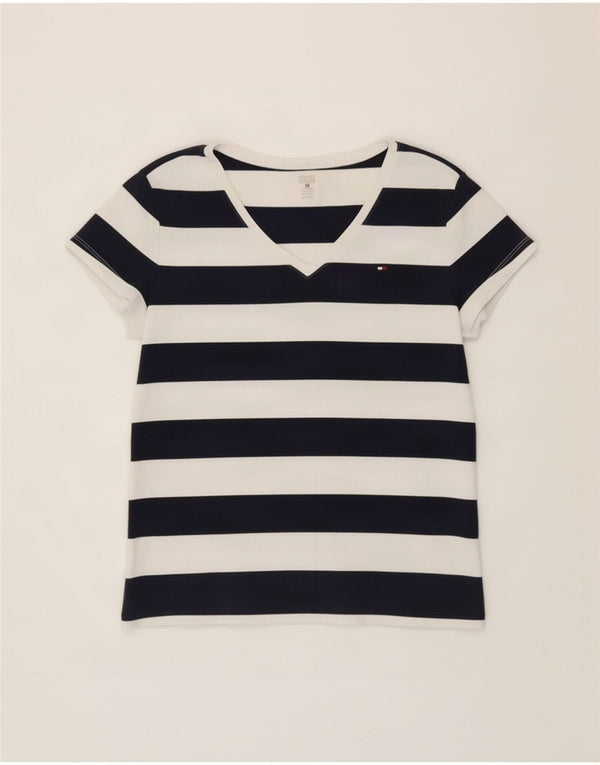 Tommy Hilfiger Γυναικείο T-Shirt Top UK 18 XL Navy Blue ριγέ