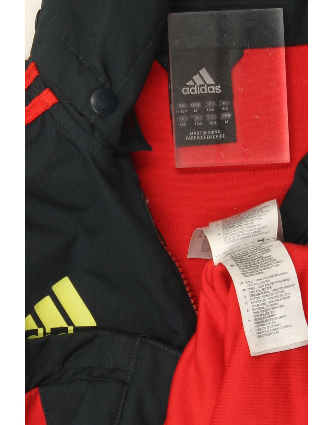 ADIDAS Boys Munster Rugby Hooded αθλητική φόρμα μπουφάν 11-12 ετών μαύρο