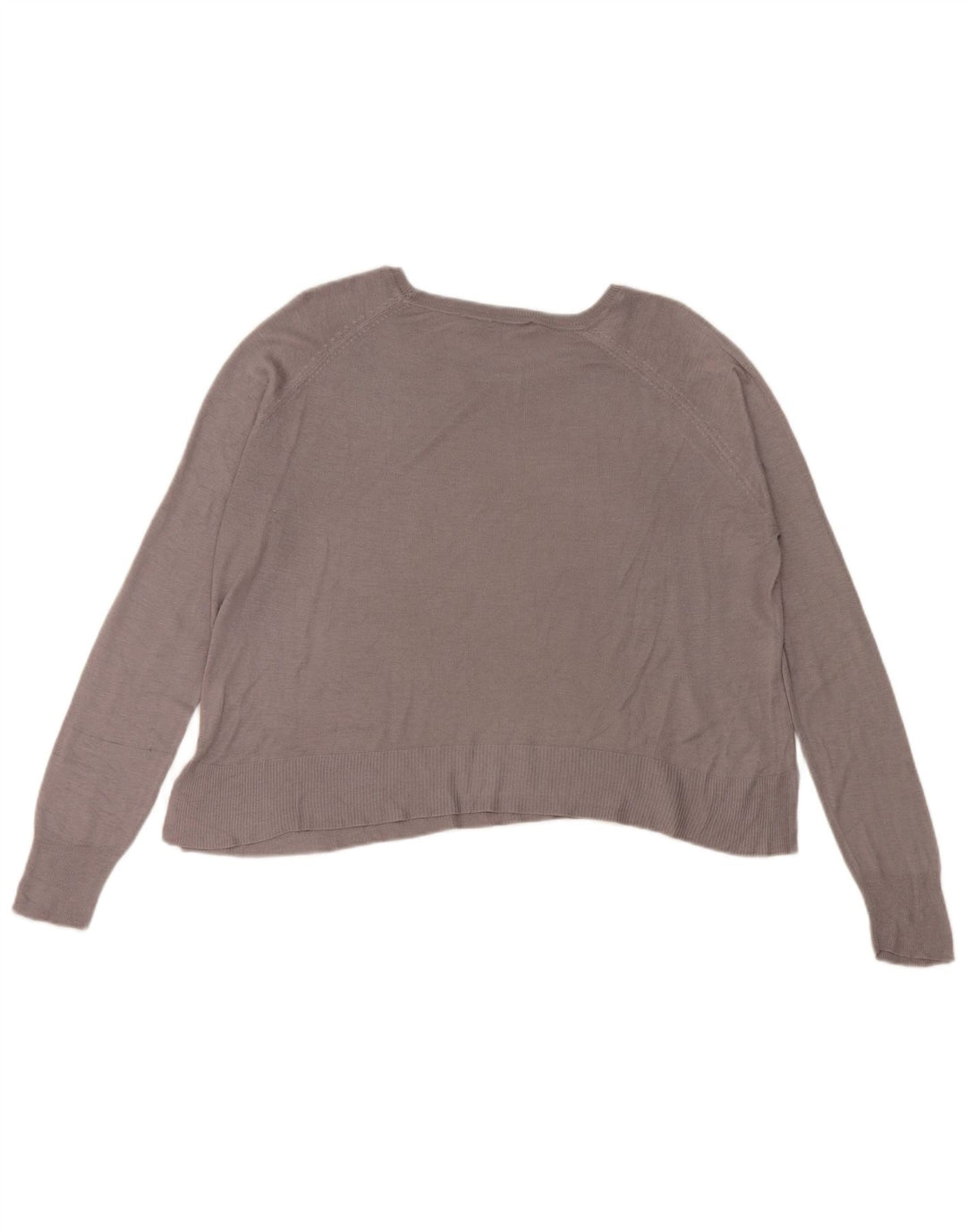 Zara Γυναικεία Μπλούζα Oversized Top UK 10 Small Grey Viscose