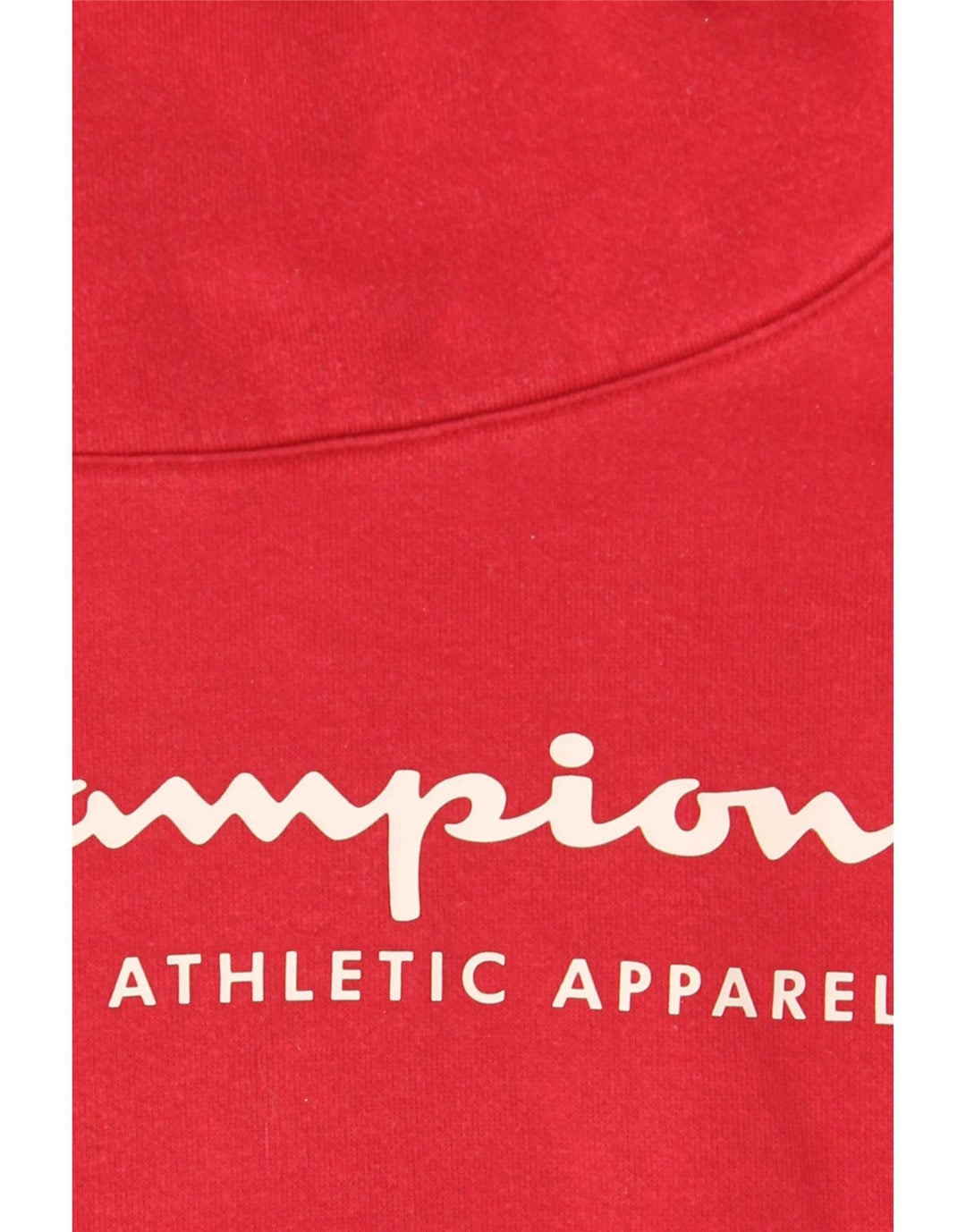Champion Womens Crop Graphic Φούτερ Jumper UK 14 Medium Red