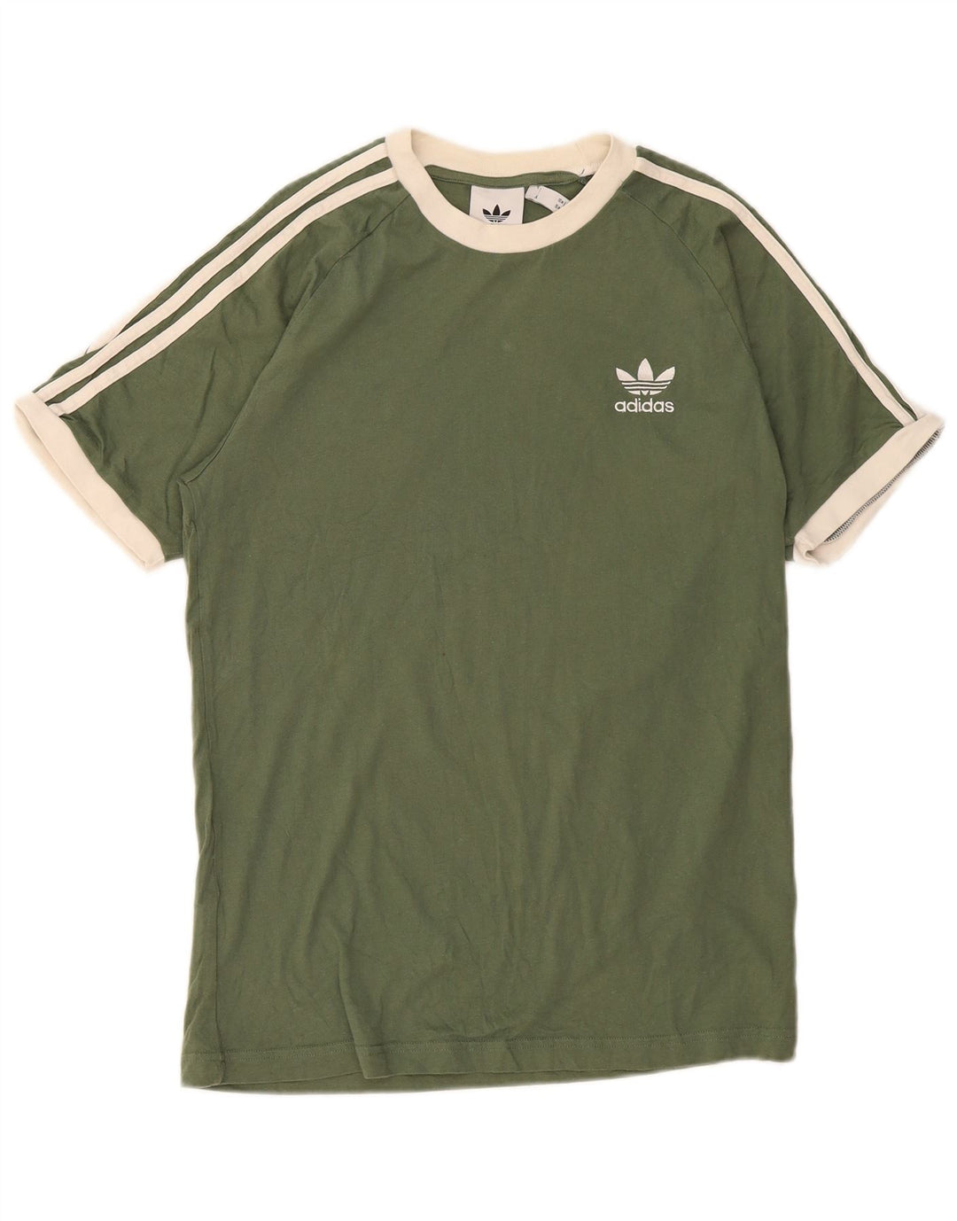 Ανδρικό T-Shirt Adidas Top Βαμβακερό μεσαίο πράσινο χρώμα