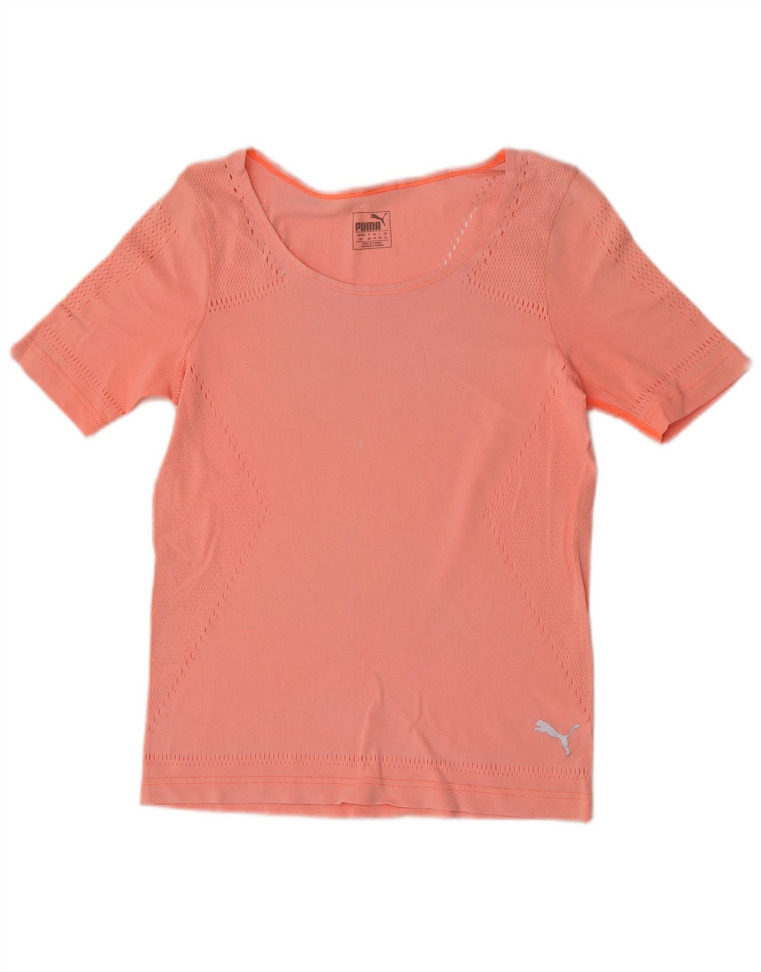 Puma Γυναικείο T-Shirt Top UK 10 Small Orange