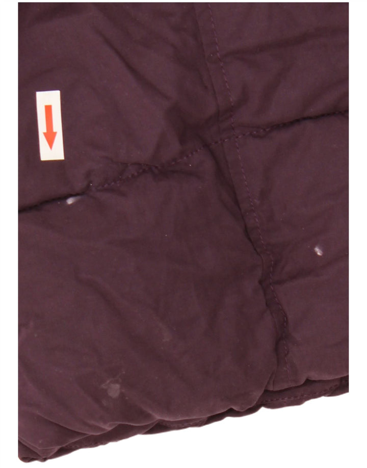 Fat Face Γυναικείο παλτό με κουκούλα UK 8 Small Purple Polyester