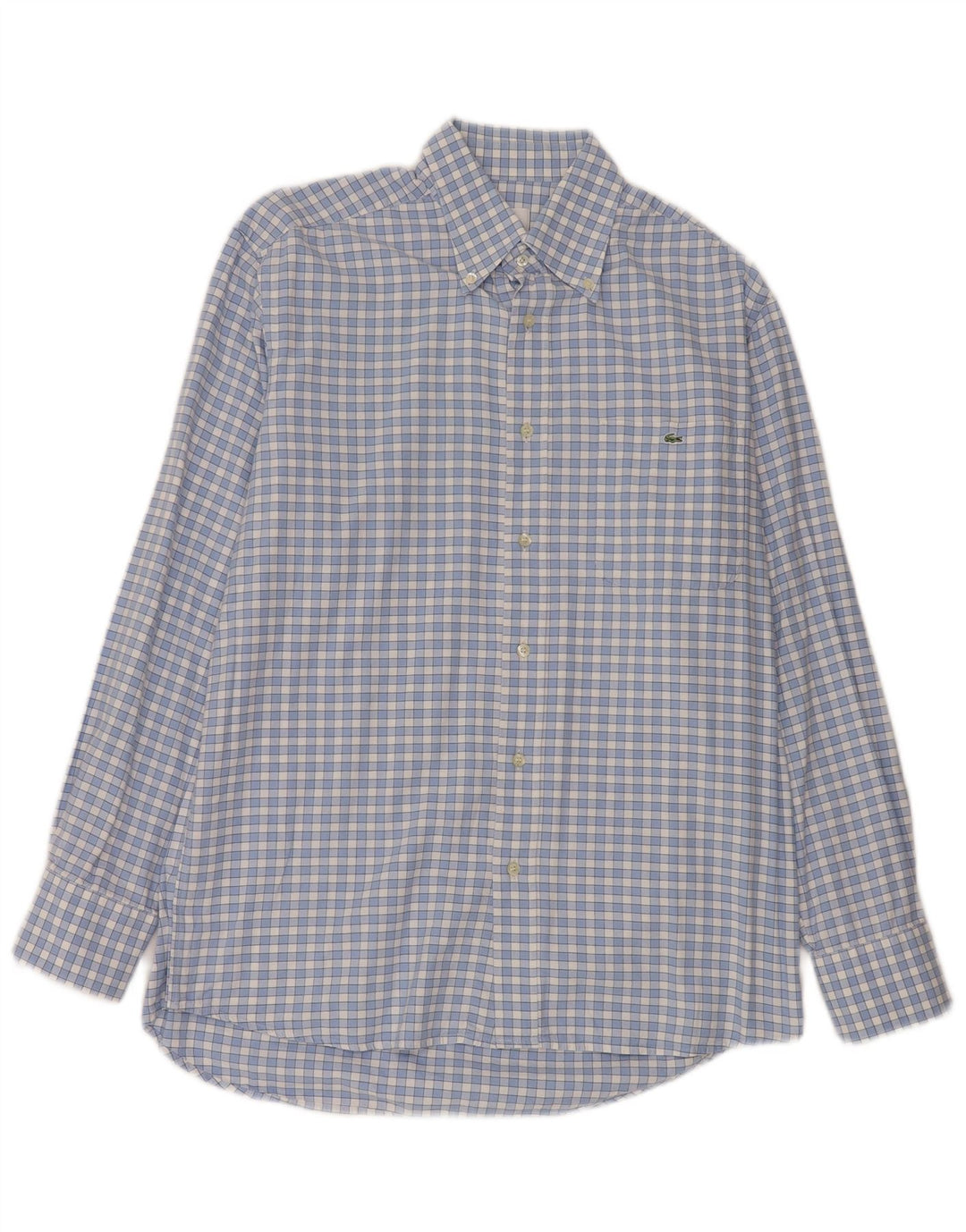 Ανδρικό πουκάμισο Lacoste νούμερο 40 Medium Blue Check Cotton