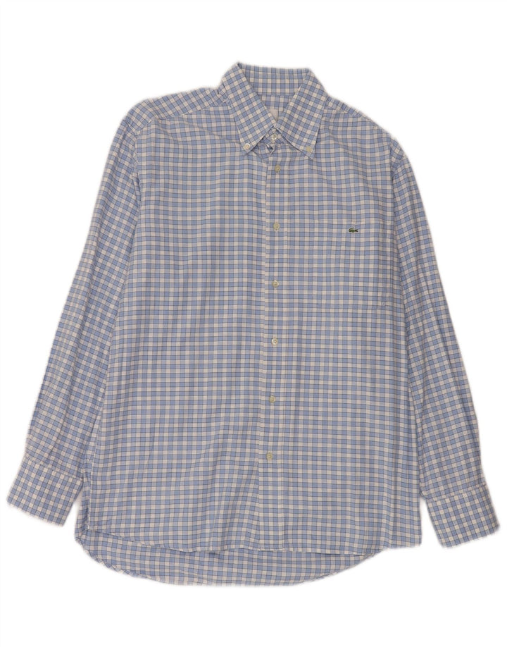 Ανδρικό πουκάμισο Lacoste νούμερο 40 Medium Blue Check Cotton