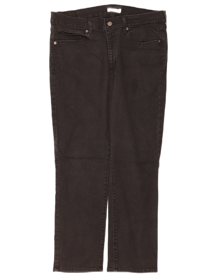 Γυναικείο τζιν κλασικό ίσιο Levi's US 14 XL W32 L28 Μαύρο