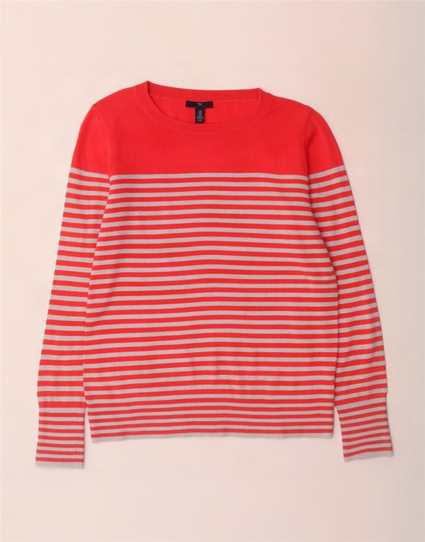 Γυναικείο πουλόβερ Gap Boat Neck Jumper UK 14 Μεσαίο κόκκινο ριγέ