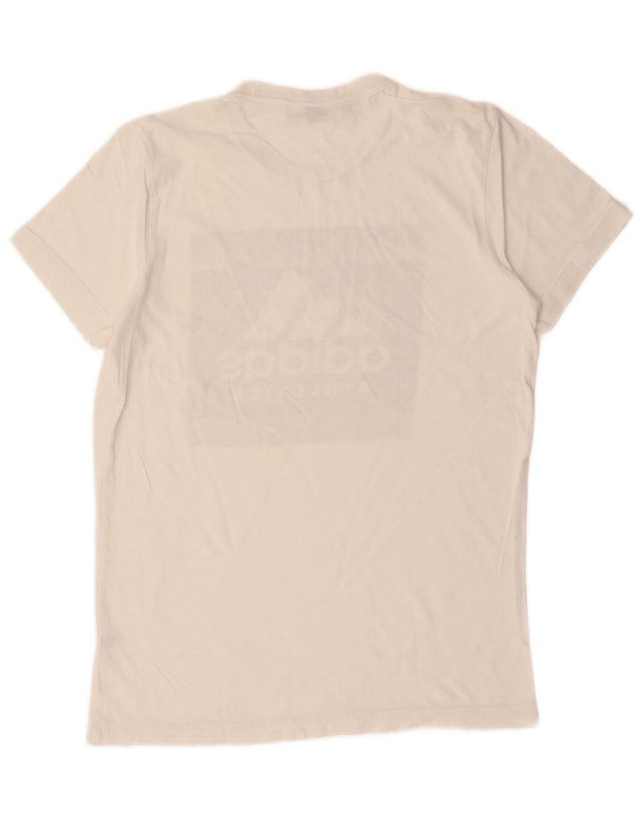 Ανδρικό γραφικό T-Shirt Adidas Top Μικρό λευκό βαμβακερό
