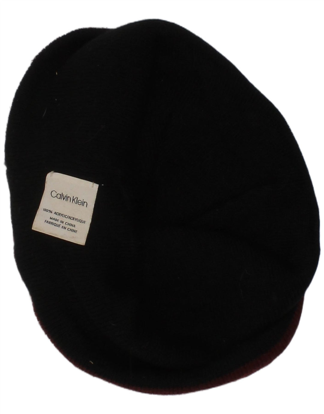 Calvin Klein Ανδρικό Καπέλο Beanie One Size Ακρυλικό Βουργουνδίας