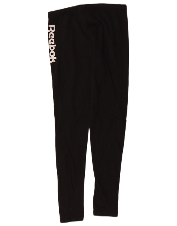 Γυναικεία Κλασικά Γραφικά Κολάν Reebok UK 8 Small Black Cotton