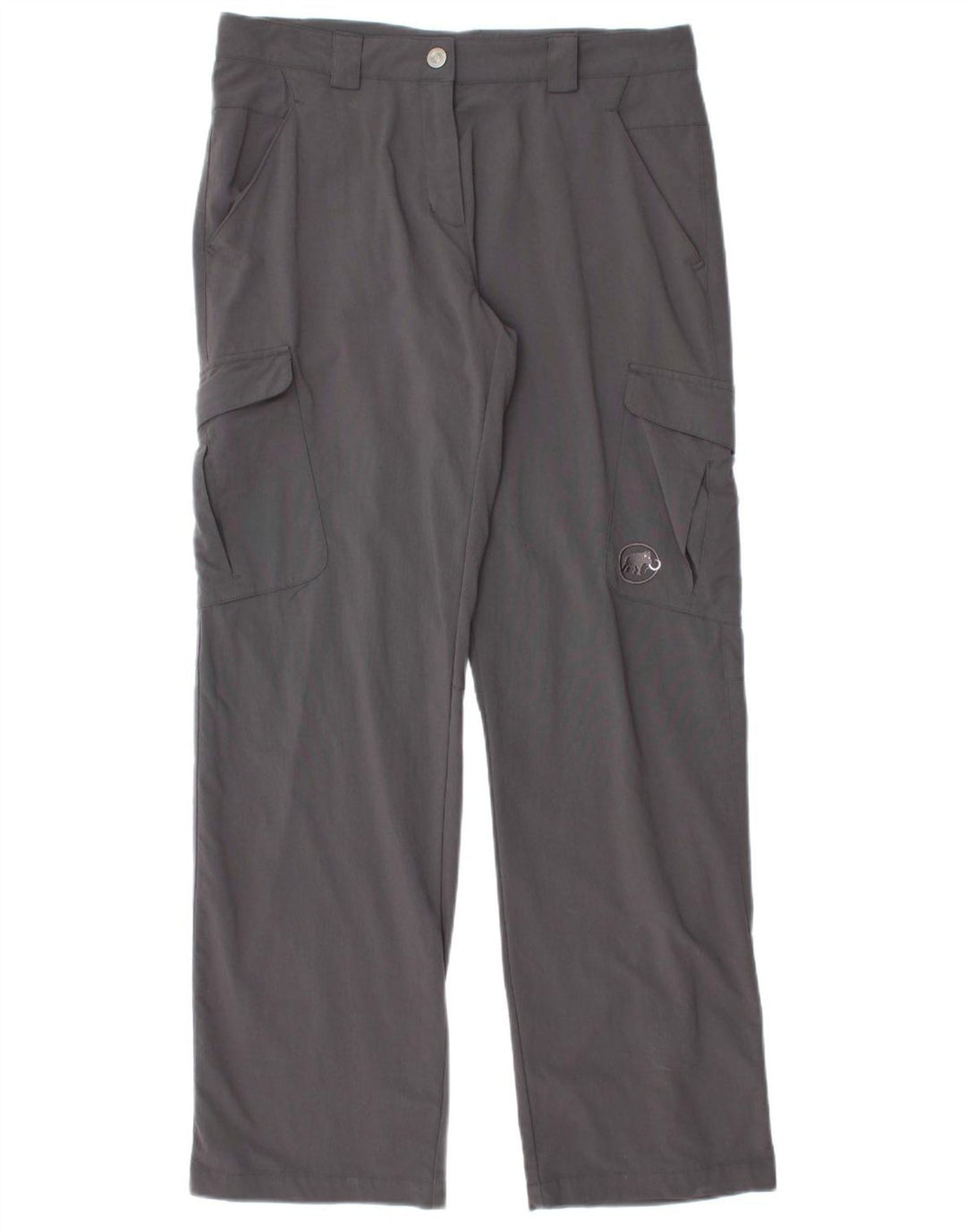 MAMMUT Γυναικείο ίσιο παντελόνι Cargo UK 16 Large W32 L32 Grey Nylon