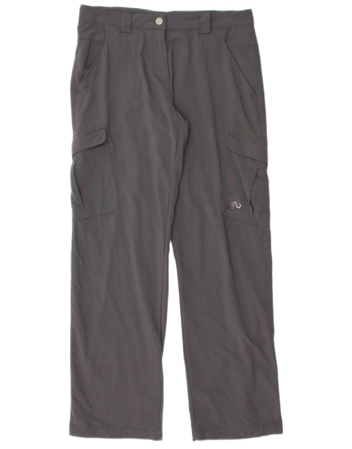 MAMMUT Γυναικείο ίσιο παντελόνι Cargo UK 16 Large W32 L32 Grey Nylon
