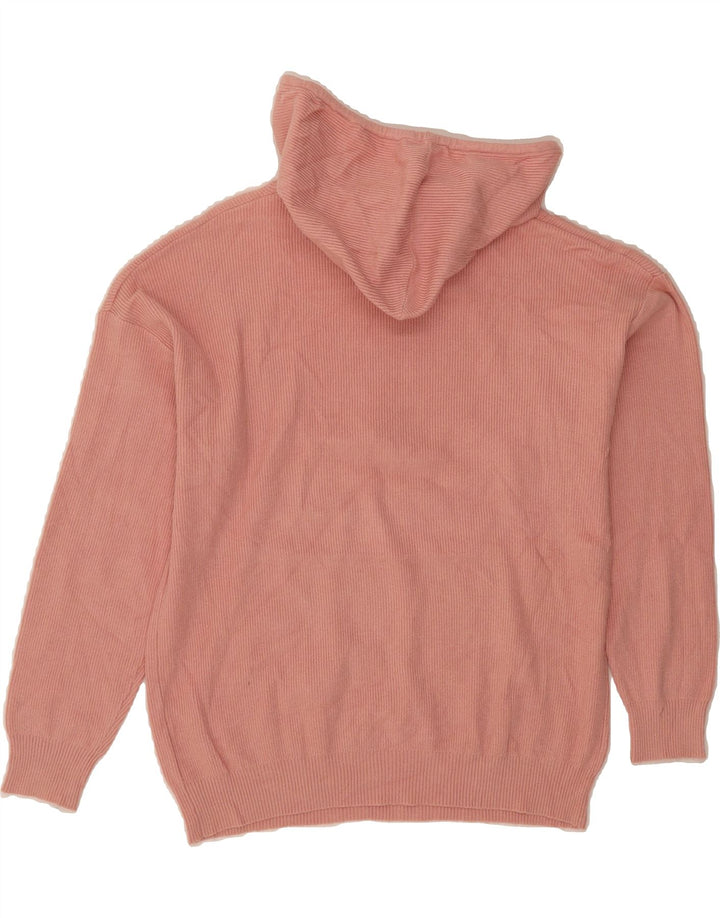 OASIS Womens Hooded Jumper Sweater UK 14 Medium Pink Viscose Vintage Oasis and Second-Hand Oasis from Messina Hembry 