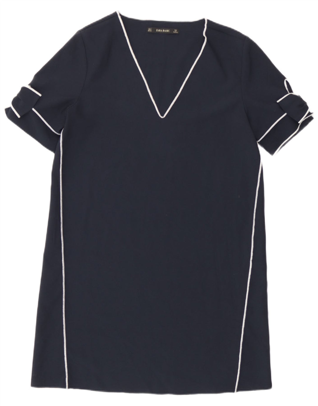 Zara Γυναικείο φόρεμα Shift UK 10 Small Navy Blue