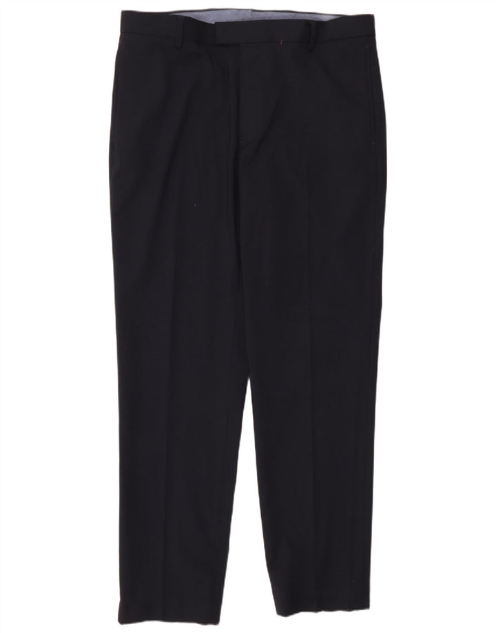 Ανδρικό παντελόνι με λεπτή φόρμα Marks & Spencer W36 L31 Navy Blue