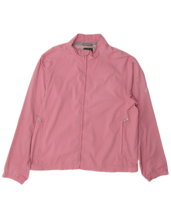 Γυναικεία αθλητική φόρμα Adidas Clima Proof Top Jacket UK 14 Medium Pink Polyester
