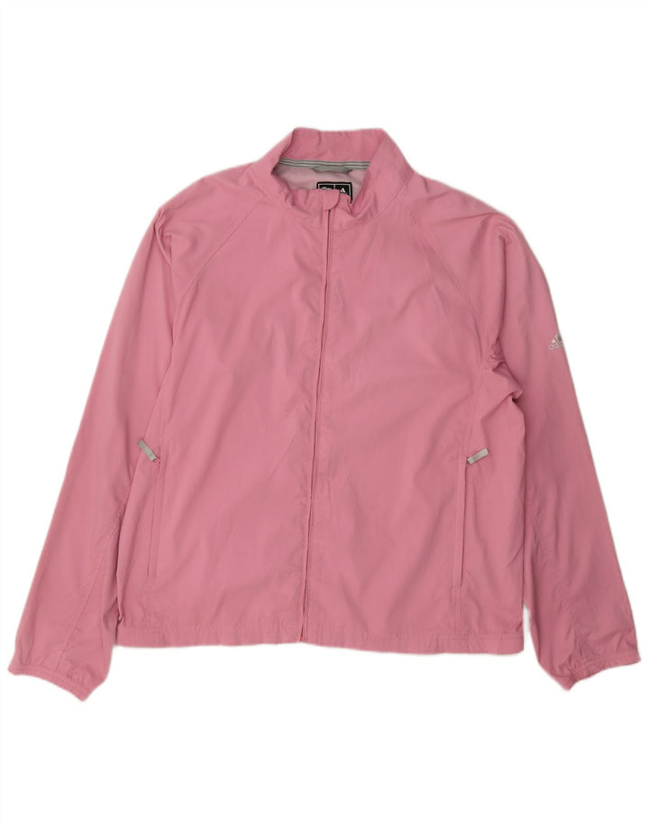 Γυναικεία αθλητική φόρμα Adidas Clima Proof Top Jacket UK 14 Medium Pink Polyester